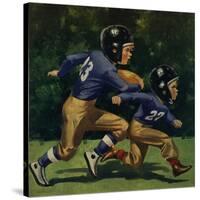 Young Football Players, 1939-null-Stretched Canvas