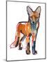 Young Fox, 2021, (mixed media on paper)-Mark Adlington-Mounted Giclee Print