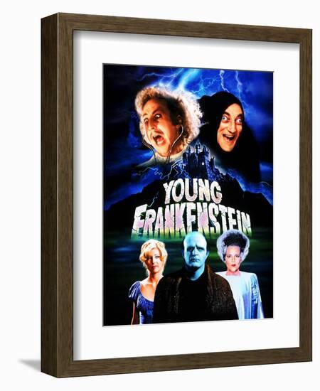 Young Frankenstein, Gene Wilder, Marty Feldman, Teri Garr, Peter Boyle, Madeline Kahn, 1974-null-Framed Art Print