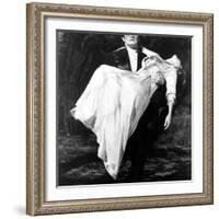 Young Frankenstein, Peter Boyle, Madeline Kahn, 1974-null-Framed Photo