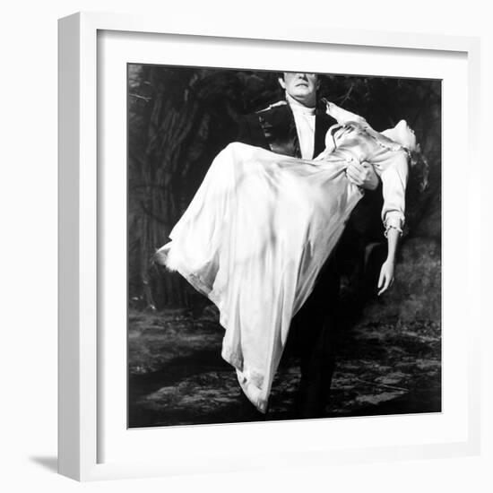 Young Frankenstein, Peter Boyle, Madeline Kahn, 1974-null-Framed Photo