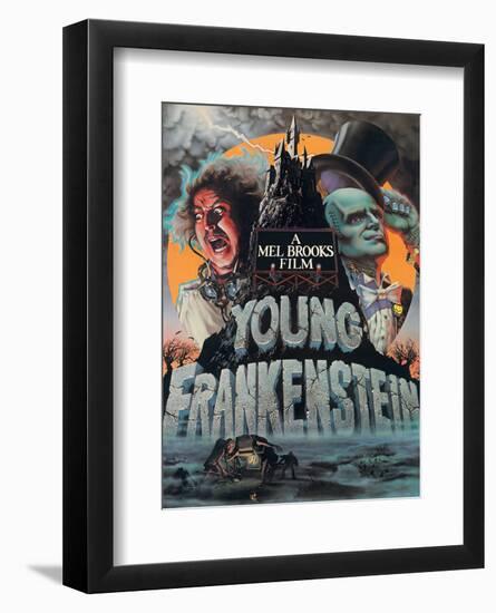 Young Frankenstein - Starring Gene Wilder - Directed by Mel Brooks-John Alvin-Framed Art Print