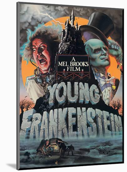 Young Frankenstein - Starring Gene Wilder - Directed by Mel Brooks-John Alvin-Mounted Art Print