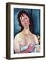 Young Frau-Amedeo Modigliani-Framed Art Print