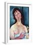 Young Frau-Amedeo Modigliani-Framed Art Print