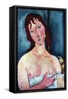 Young Frau-Amedeo Modigliani-Framed Stretched Canvas