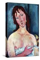 Young Frau-Amedeo Modigliani-Stretched Canvas