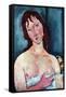 Young Frau-Amedeo Modigliani-Framed Stretched Canvas