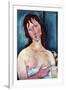 Young Frau-Amedeo Modigliani-Framed Art Print