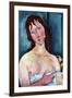 Young Frau-Amedeo Modigliani-Framed Art Print