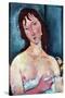 Young Frau-Amedeo Modigliani-Stretched Canvas