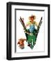 Young Gardener - Child Life-Keith Ward-Framed Giclee Print