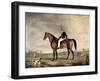 Young Gentleman in Grey Hat on Bay Hunter-Abraham Cooper-Framed Giclee Print