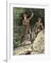 Young George Washington Working as a Surveyor in Virginia-null-Framed Giclee Print