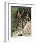 Young George Washington Working as a Surveyor in Virginia-null-Framed Giclee Print