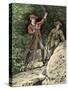 Young George Washington Working as a Surveyor in Virginia-null-Stretched Canvas