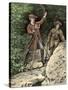 Young George Washington Working as a Surveyor in Virginia-null-Stretched Canvas