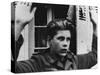 Young German Pow Captured in France in 1944 During World War 2-null-Stretched Canvas