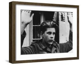 Young German Pow Captured in France in 1944 During World War 2-null-Framed Photo