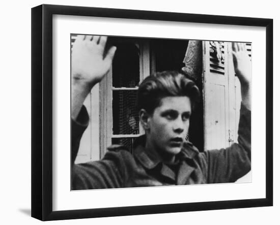 Young German Pow Captured in France in 1944 During World War 2-null-Framed Photo