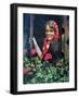 Young German Woman at a Window, 1943-null-Framed Giclee Print