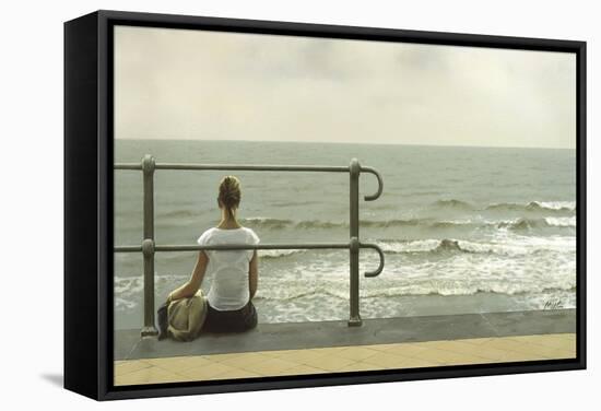 Young Girl 1-Mark Van Crombrugge-Framed Stretched Canvas