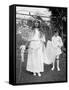 Young Girl and Attending Young Boy, Ca. 1900-null-Framed Stretched Canvas