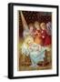 Young Girl Angels Admiring Christ Child-null-Framed Art Print