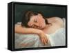 Young Girl Asleep, 1847-Gustave Courbet-Framed Stretched Canvas