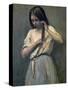 Young Girl at Her Toilet-Jean-Baptiste-Camille Corot-Stretched Canvas