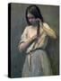 Young Girl at Her Toilet-Jean-Baptiste-Camille Corot-Stretched Canvas