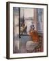 Young Girl at the Window Opposite the Island of Yeu-Henri Lebasque-Framed Giclee Print