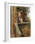 Young Girl at Window or Young Woman on Balcony-Daniele Ranzoni-Framed Giclee Print