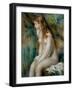 Young Girl Bathing, 1892-Pierre-Auguste Renoir-Framed Giclee Print