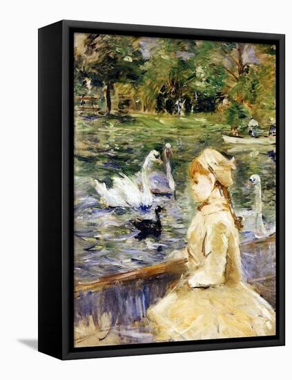 Young Girl Boating, 1884-Morisot-Framed Stretched Canvas