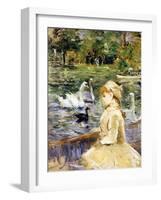 Young Girl Boating, 1884-Morisot-Framed Giclee Print