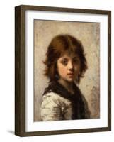 Young Girl by Alexei Alexevich Harlamoff-Alexei Alexevich Harlamoff-Framed Giclee Print