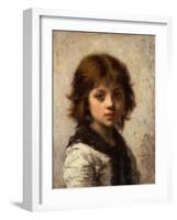 Young Girl by Alexei Alexevich Harlamoff-Alexei Alexevich Harlamoff-Framed Giclee Print