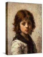 Young Girl by Alexei Alexevich Harlamoff-Alexei Alexevich Harlamoff-Stretched Canvas
