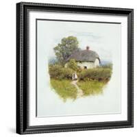 Young Girl by the Cottage Gate-Helen Allingham-Framed Giclee Print