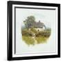 Young Girl by the Cottage Gate-Helen Allingham-Framed Giclee Print