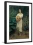 Young Girl Carrying a Pumpkin-Fausto Zonaro-Framed Giclee Print