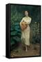 Young Girl Carrying a Pumpkin-Fausto Zonaro-Framed Stretched Canvas