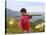 Young Girl Carrying Shoulder Pole with Straw Hats, China-Keren Su-Stretched Canvas