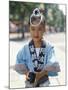 Young Girl, Child Dressed in Yukata, Traditional Dress, Kyoto, Honshu, Japan-null-Mounted Premium Photographic Print