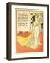 Young Girl Costumed In A Gorgeous Gown-Walter Crane-Framed Art Print