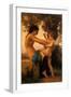 Young Girl Defending Herself Against Eros, 1880-null-Framed Giclee Print