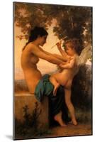 Young Girl Defending Herself Against Eros, 1880-null-Mounted Giclee Print