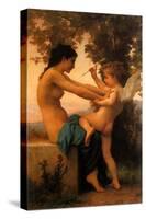 Young Girl Defending Herself Against Eros, 1880-null-Stretched Canvas