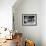 Young Girl Drinking the Remains of the Other Glasses on the Table after Finishing Her Own Champagne-null-Framed Photographic Print displayed on a wall